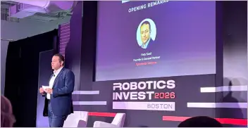 Robotics Invest 2026: Robotics investors, entrepreneurs and tech innovators meet in Boston