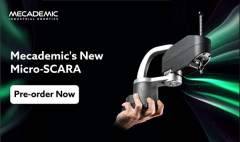 Mecademic Showcases Micro-SCARA Robot at Automatica 