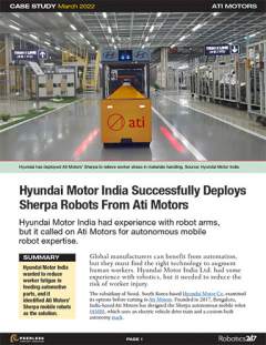 Hyundai Motor India Deploys Sherpa Robots From Ati Motors